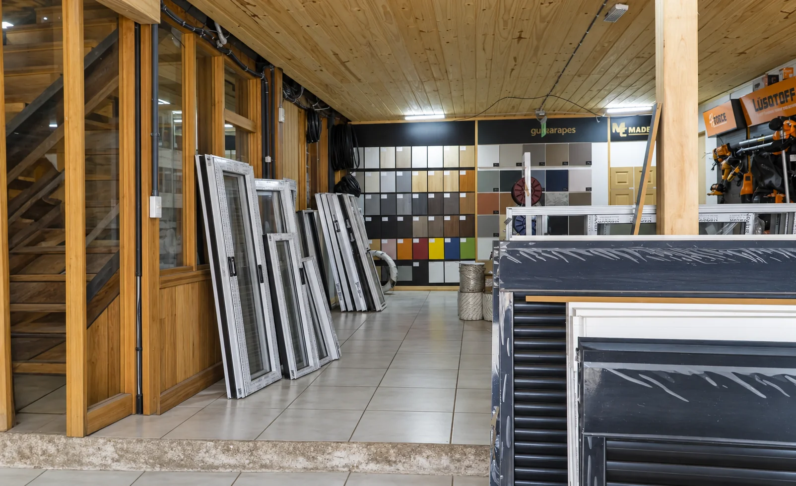 Exhibición de ventanas y aberturas