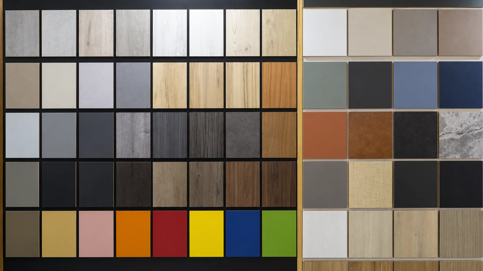 Muestrario de colores de melamina